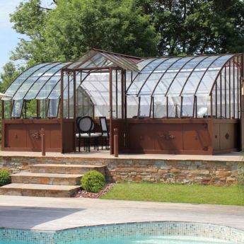 Gewächshaus Amboise mit Aluminiumsockel