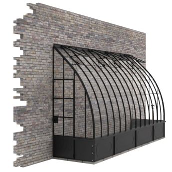 Anlehngewächshaus 1858 Noordwyck mit Stahlsockel