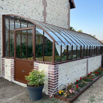 Gewächshaus Chambord für Mauersockel