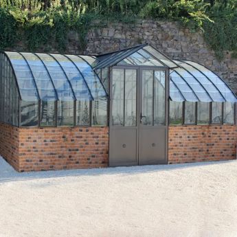 Gewächshaus Mirabeau für Mauersockel