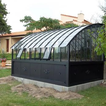 Gewächshaus Versailles mit Aluminiumsockel