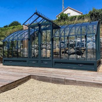 Gewächshaus Mirabeau mit Aluminiumsockel